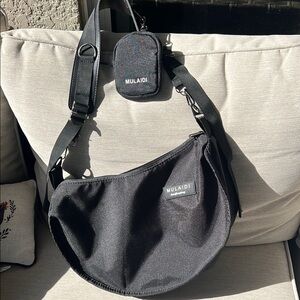 Black Crossbody Bag for Women or men